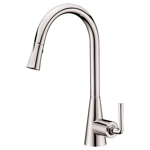 Dawn 17" 1.8 GPM Pull Down Kitchen Faucet, Brushed Nickel, AB30 3788BN