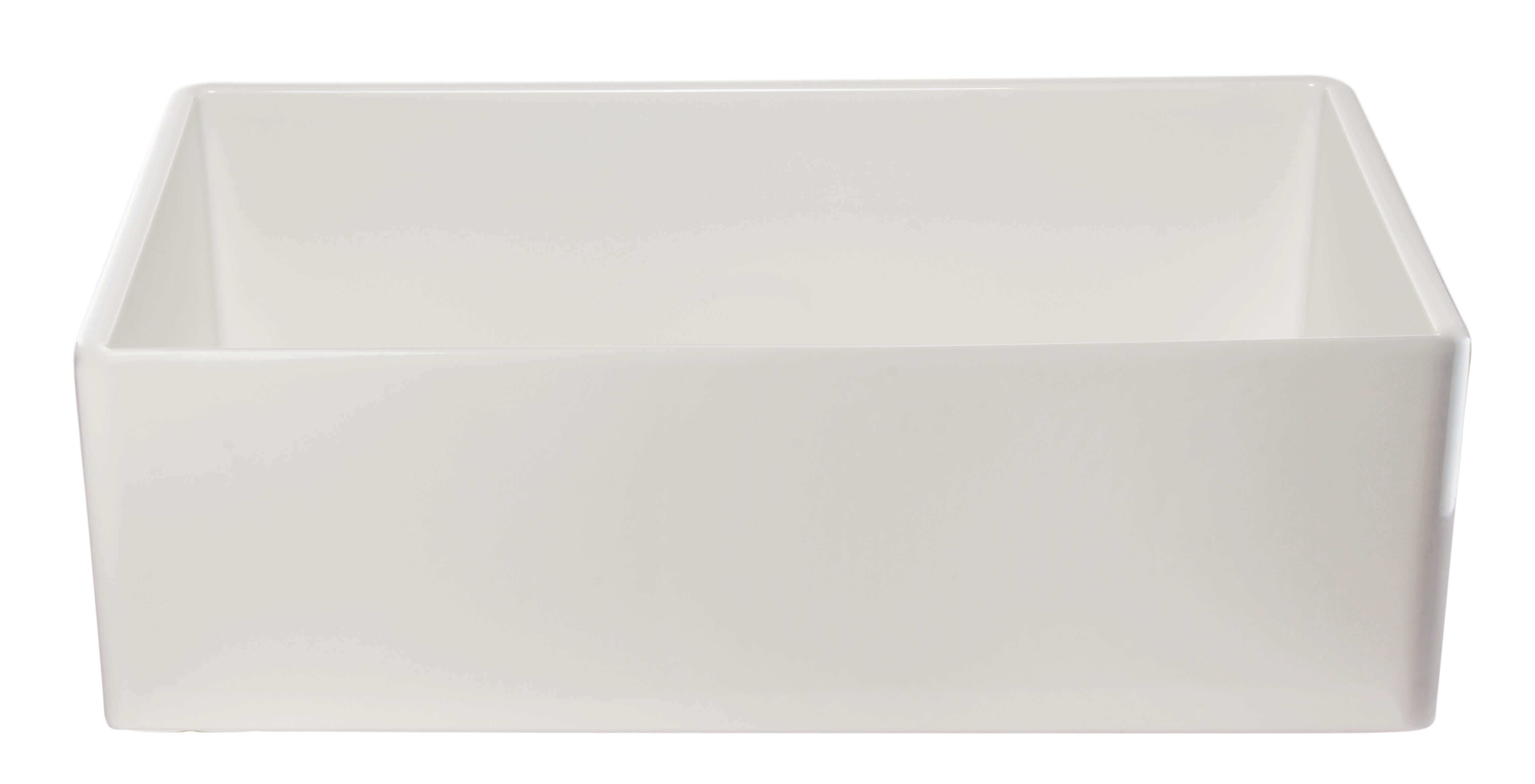 ALFI 33" Single Bowl Fireclay Farmhouse Apron Sink, White, AB533-W