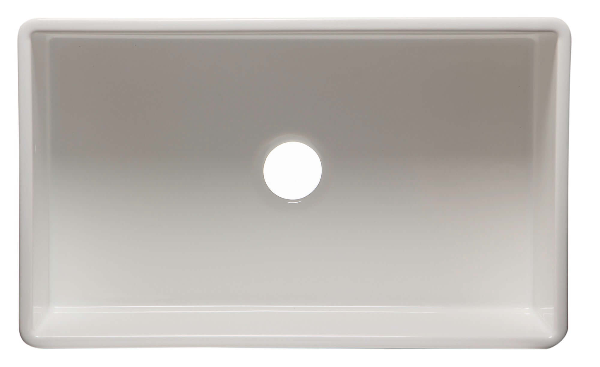 ALFI 33" Single Bowl Fireclay Farmhouse Apron Sink, White, AB533-W
