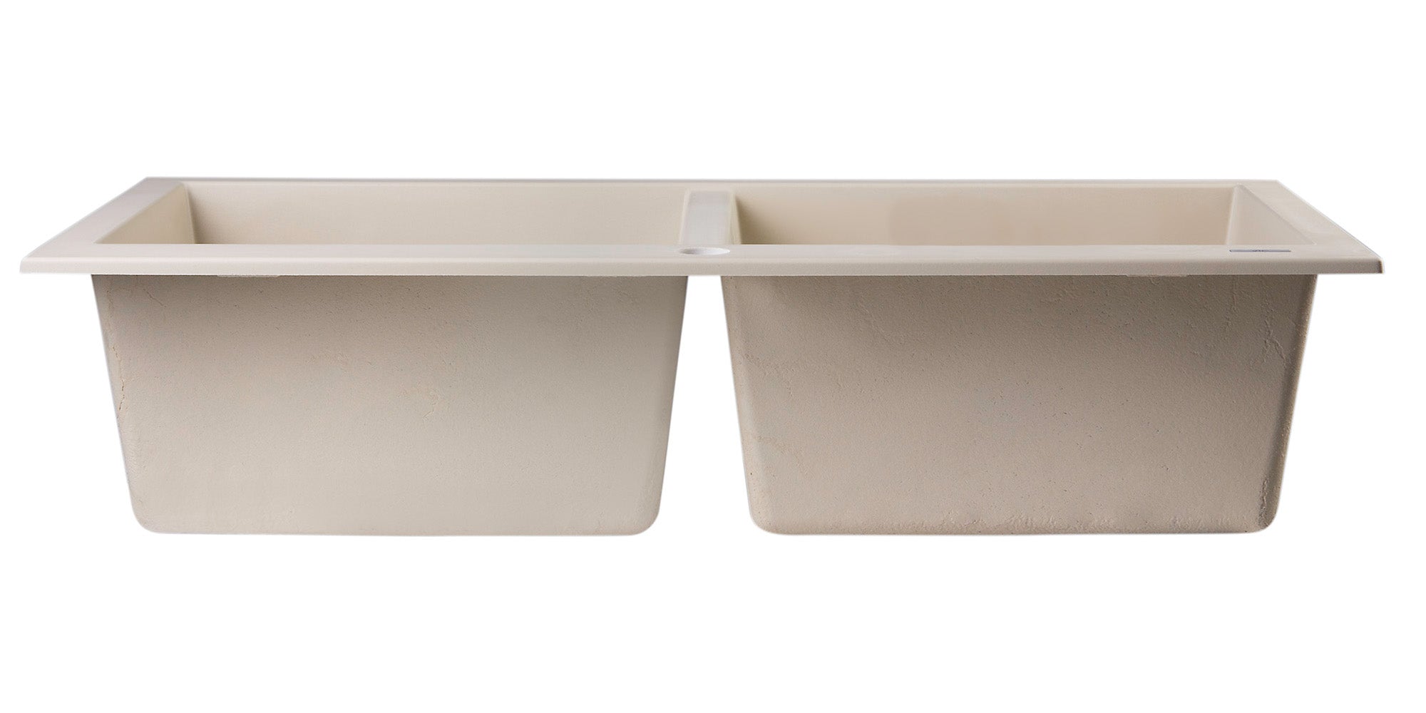 Alternate Image for ALFI Biscuit 34" Drop-In Double Bowl Granite Composite Kitchen Sink, AB3420DI-B