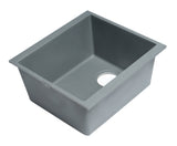 ALFI brand AB1720UM-T Titanium 17" Undermount Rectangular Granite Composite Kitchen Prep Sink