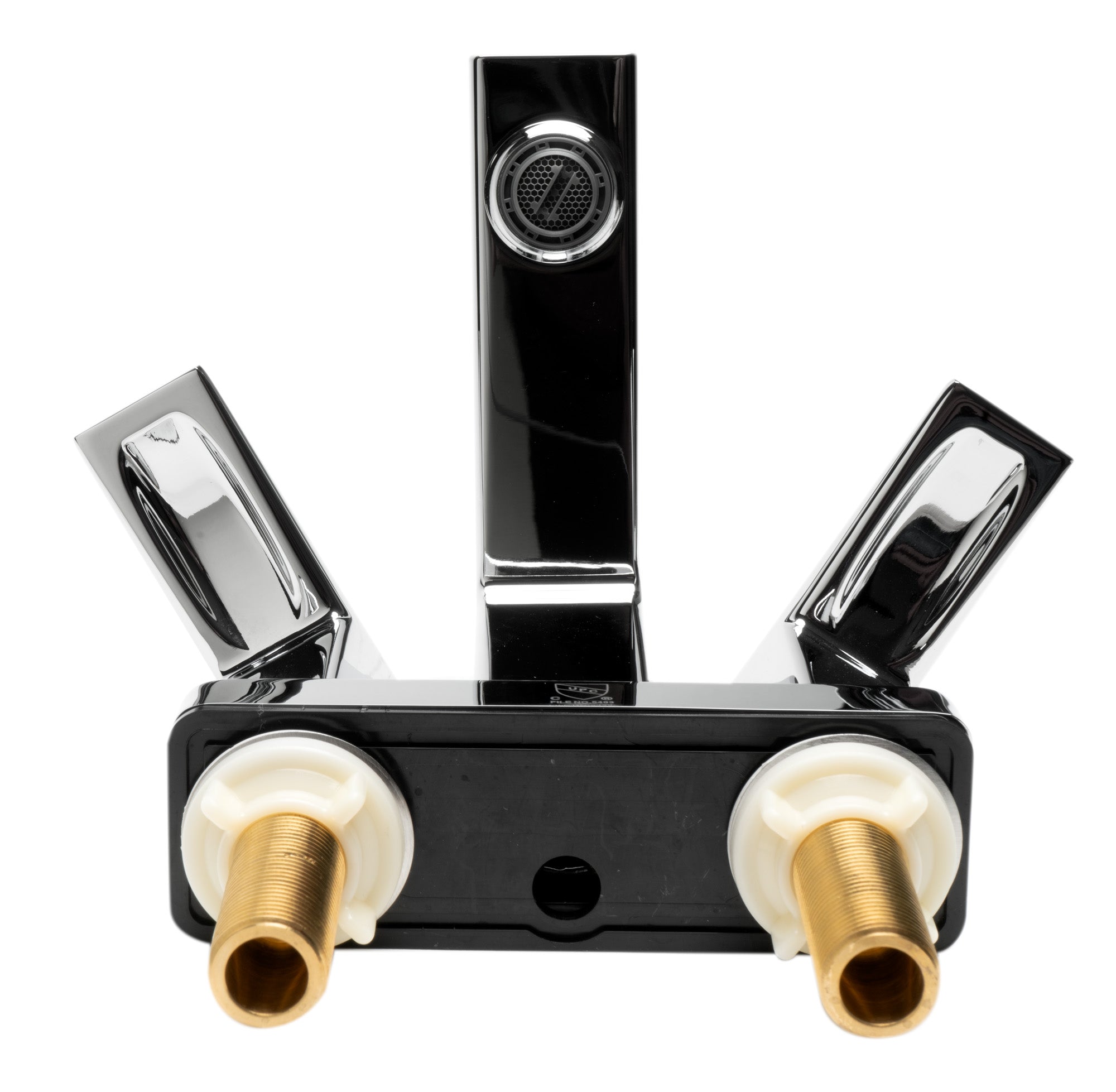 ALFI brand AB1020-PC Polished Chrome Two-Handle 4'' Centerset Bathroom Faucet - The Sink Boutique