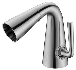 Alternate Image for ALFI Brushed Nickel Single Hole Cone Waterfall Bathroom Faucet, AB1788-BN