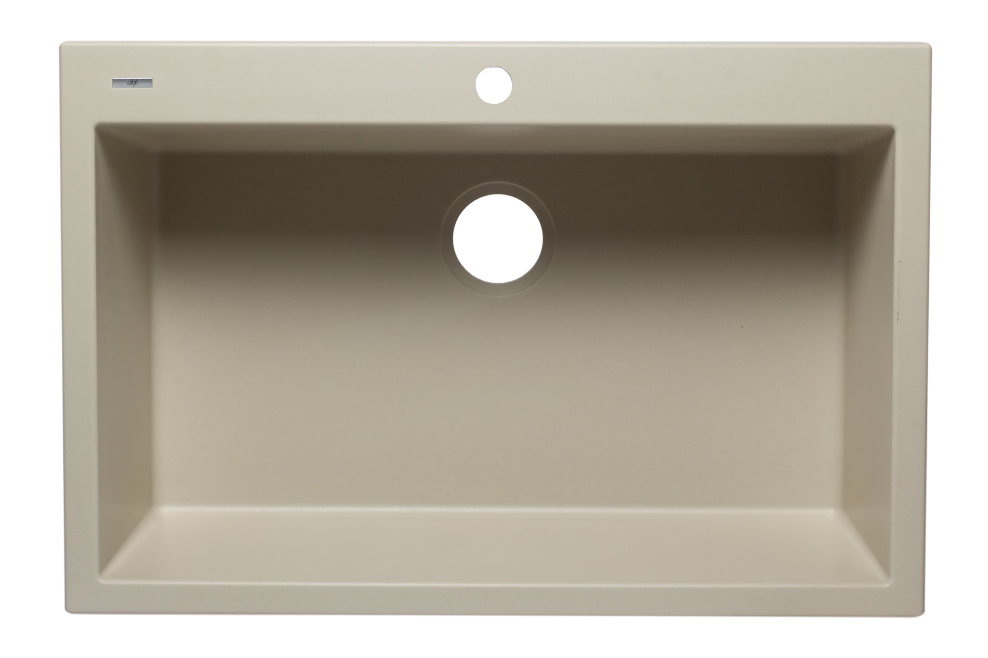 ALFI Biscuit 33" Single Bowl Drop In Granite Composite Kitchen Sink, AB3322DI-B