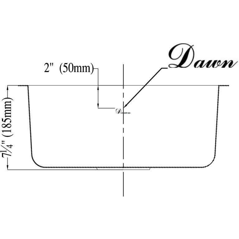 Dawn 18" Stainless Steel Undermount Kitchen Sink, 3238 - The Sink Boutique