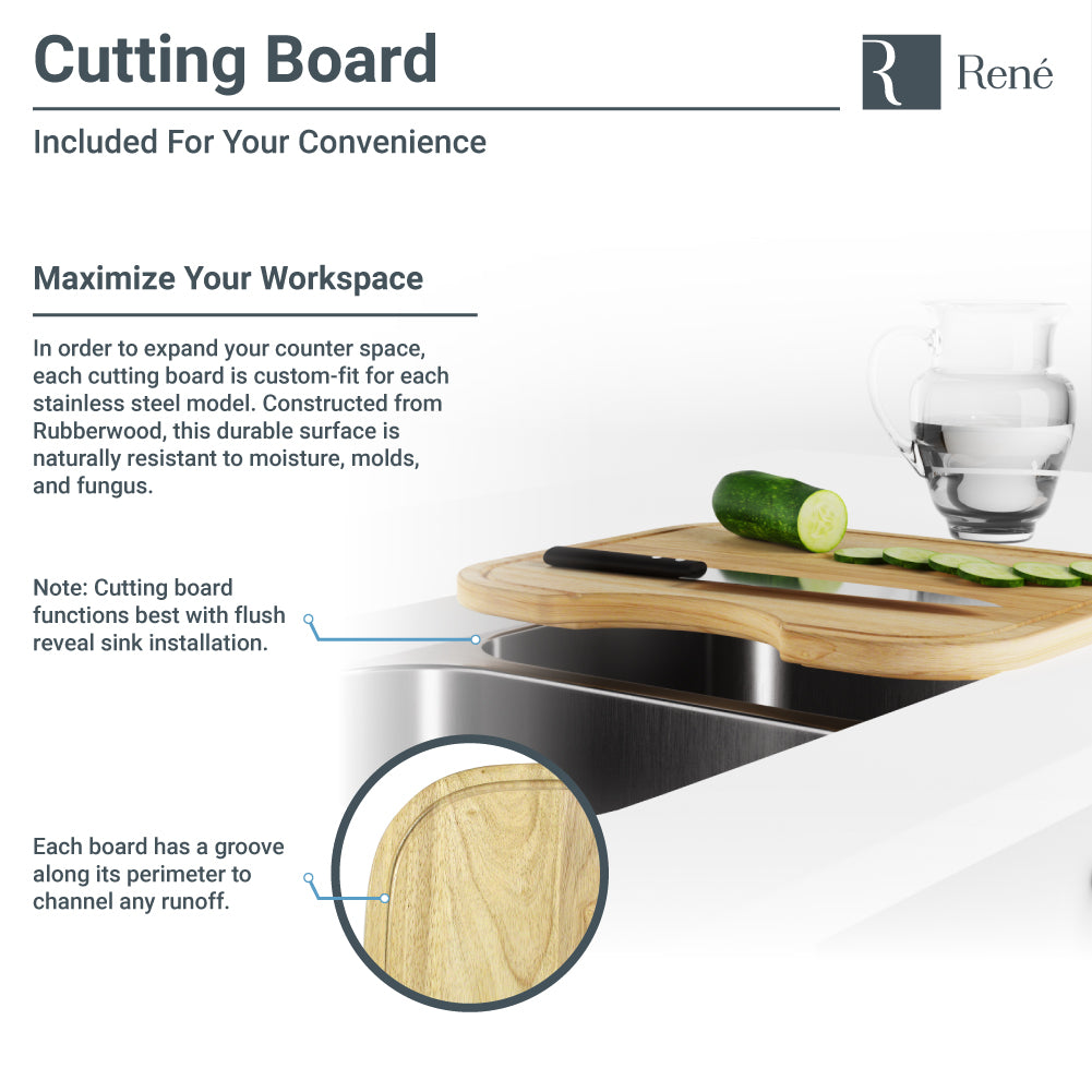 Rene 15" Stainless Steel Bar/Prep Sink, 18 Gauge, R1-1014-18 - The Sink Boutique