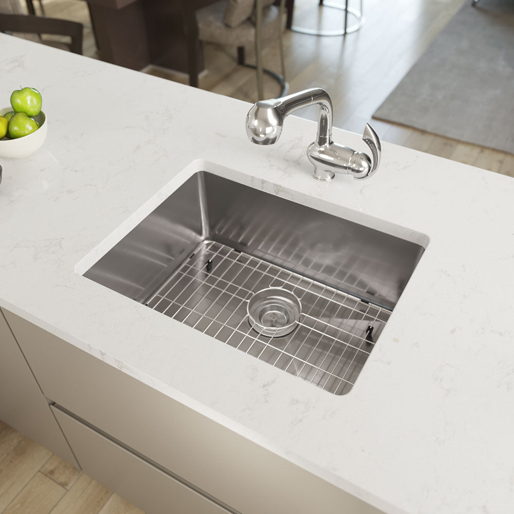 Rene 23" Stainless Steel Kitchen Sink, 18 Gauge, R1-1015-18 - The Sink Boutique