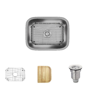 Alternate Image for Rene 23" Stainless Steel Kitchen Sink, 18 Gauge, R1-1018-ADA