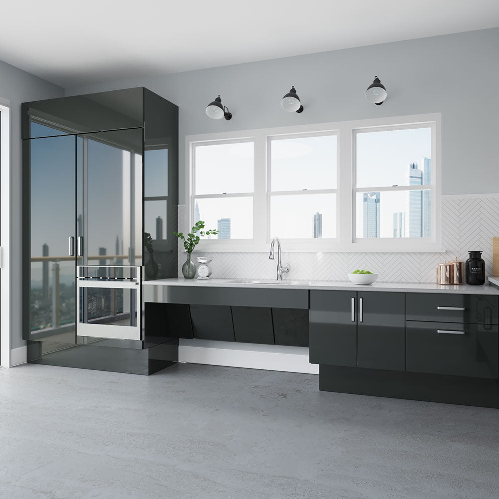 Rene 32" Stainless Steel Kitchen Sink, 50/50 Double Bowl, 18 Gauge, ADA Compliant, R1-1024A-ADA - The Sink Boutique