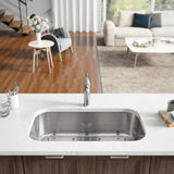 Rene 32" Stainless Steel Kitchen Sink, 18 Gauge, R1-1024C-18 - The Sink Boutique