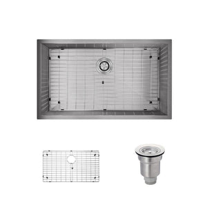 Alternate Image for Rene 32" Stainless Steel Kitchen Sink, 16 Gauge, R1-1026S-16