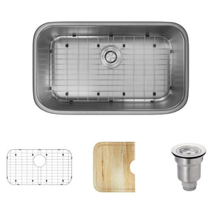 Alternate Image for Rene 30" Stainless Steel Kitchen Sink, 16 Gauge, R1-1040-16