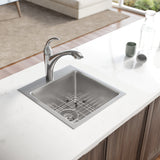 Rene 17" Stainless Steel Kitchen Sink, 18 Gauge, R1-2038-18 - The Sink Boutique