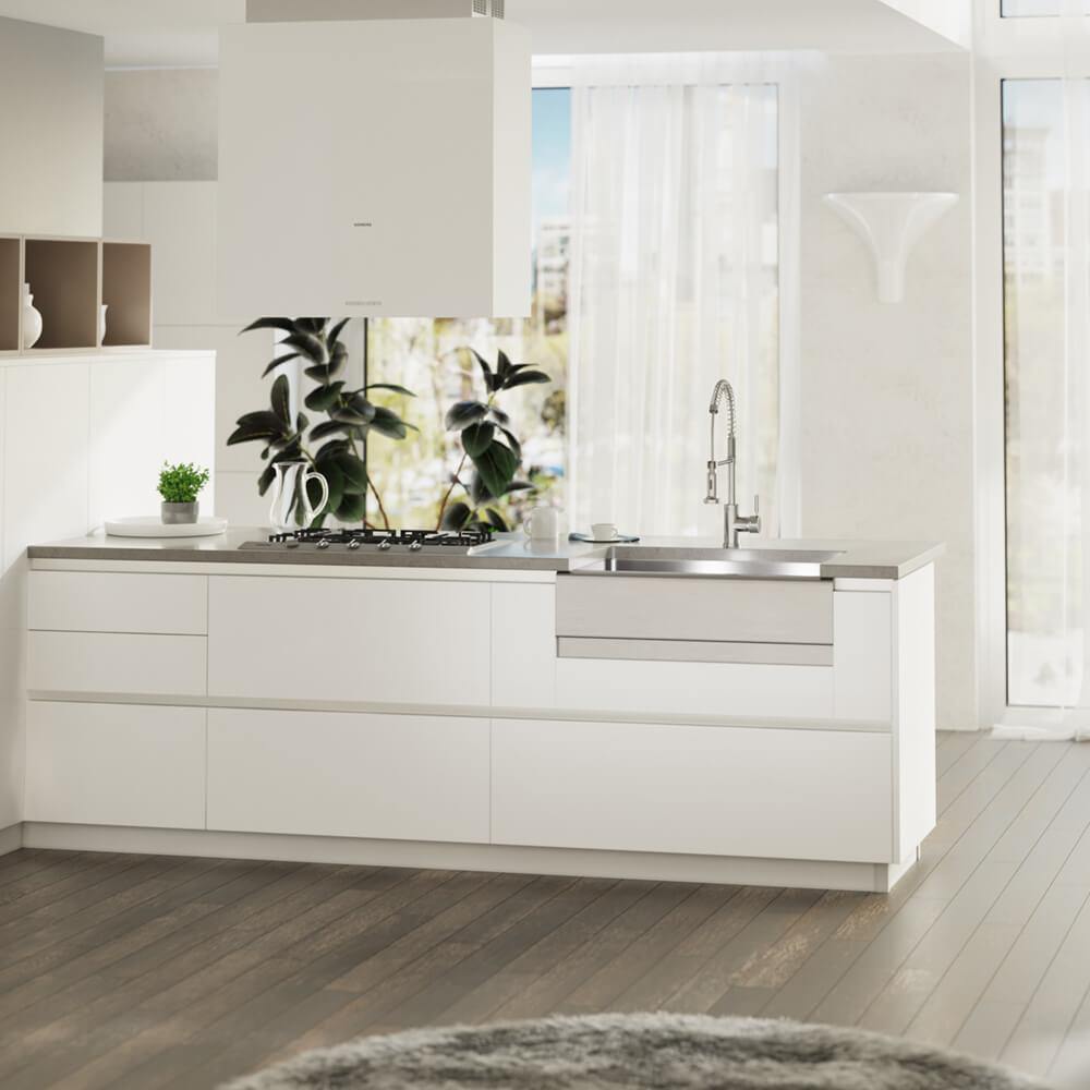 Rene 33" Stainless Steel Farmhouse Sink, 16 Gauge, R1-3001-16 - The Sink Boutique