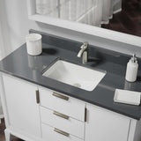 Rene 21" Rectangle Porcelain Bathroom Sink, Biscuit, R2-1002-B-PUD-BN - The Sink Boutique