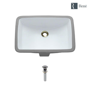 Alternate Image for Rene 21" Rectangle Porcelain Bathroom Sink, White, R2-1002-W-PUD-C