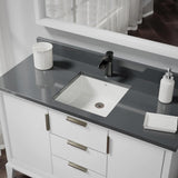 Rene 17" Rectangle Porcelain Bathroom Sink, Biscuit, R2-1003-B-PUD-ABR - The Sink Boutique