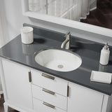 Rene 22" Oval Porcelain Bathroom Sink, Biscuit, R2-1005-B-PUD-BN - The Sink Boutique