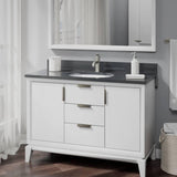 Rene 22" Oval Porcelain Bathroom Sink, White, R2-1005-W-PUD-BN - The Sink Boutique