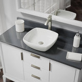Rene 17" Round Porcelain Bathroom Sink, Biscuit, with Faucet, R2-5011-B-R9-7006-BN - The Sink Boutique