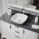 Rene 17" Round Porcelain Bathroom Sink, Biscuit, with Faucet, R2-5011-B-R9-7007-C - The Sink Boutique
