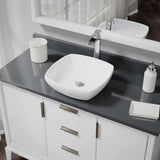 Rene 17" Round Porcelain Bathroom Sink, White, with Faucet, R2-5011-W-R9-7007-C - The Sink Boutique