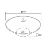 Rene 17" Round Porcelain Bathroom Sink, Biscuit, with Faucet, R2-5015-B-R9-7001-ABR - The Sink Boutique