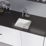 Rene 18" Composite Granite Kitchen Sink, Ivory, R3-1003-IVR-ST-CGF - The Sink Boutique