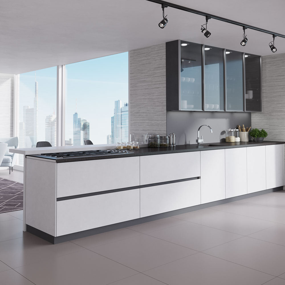 Rene 18" Composite Granite Kitchen Sink, Ivory, R3-1003-IVR-ST-CGS - The Sink Boutique