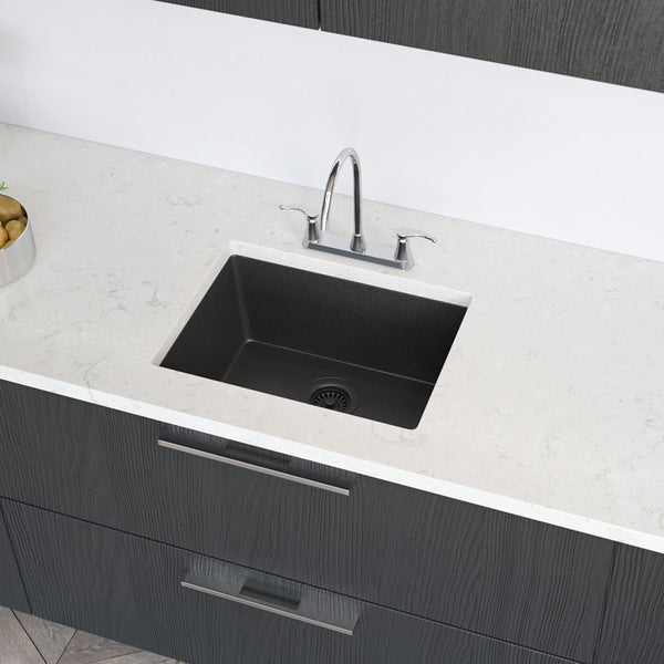 Rene 22 Composite Granite Kitchen Sink Carbon R3 1004 CAR ST CGS   R3 1004 Car St Cgs.04 Lifestyle Grande 