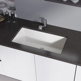 Rene 33" Composite Granite Kitchen Sink, Ivory, R3-1006-IVR-ST-CGF - The Sink Boutique