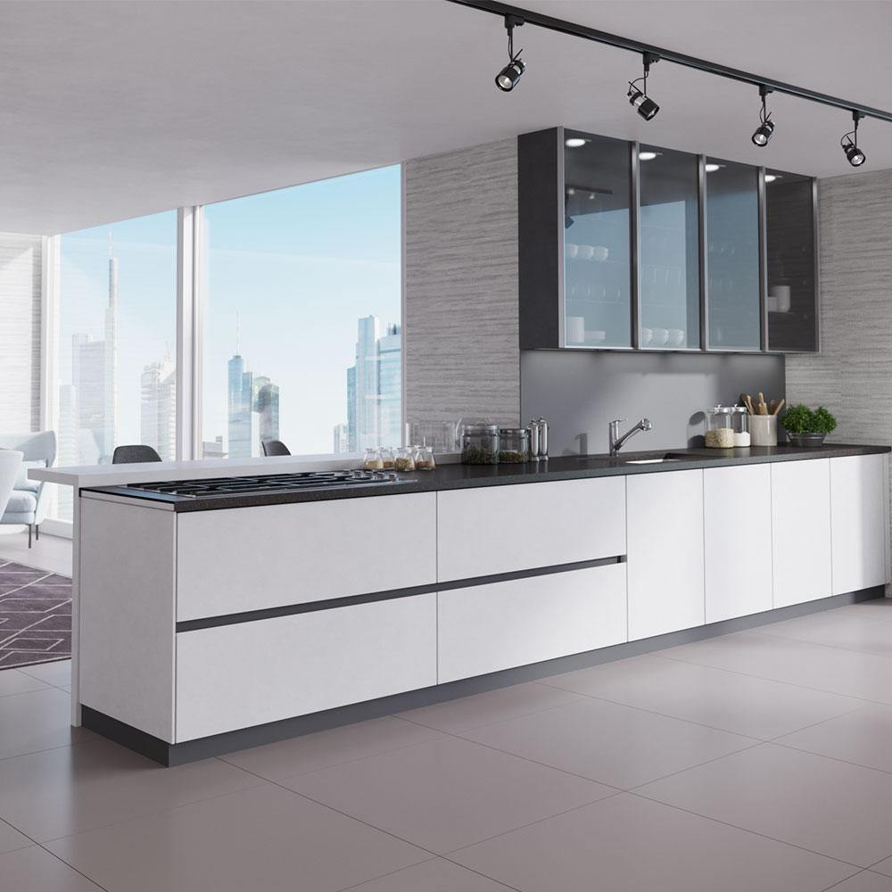 Rene 33" Composite Granite Kitchen Sink, Ivory, R3-1006-IVR-ST-CGF - The Sink Boutique