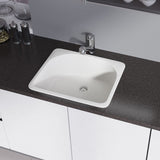 Rene 25" Composite Granite Kitchen Sink, Ivory, R3-2005-IVR-ST-CGF - The Sink Boutique