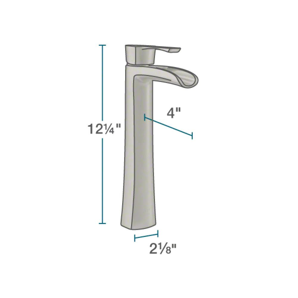 Rene 17" Round Glass Bathroom Sink, Crystal, with Faucet, R5-5001-CRY-R9-7007-BN - The Sink Boutique
