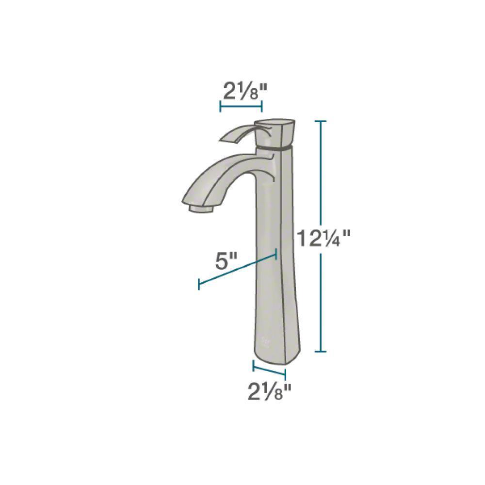 Rene 17" Round Glass Bathroom Sink, Frosted, with Faucet, R5-5002-R9-7006-BN - The Sink Boutique