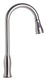 ALFI Traditional Solid Brushed Stainless Steel Pull Down Kitchen Faucet, AB2043-BSS - The Sink Boutique