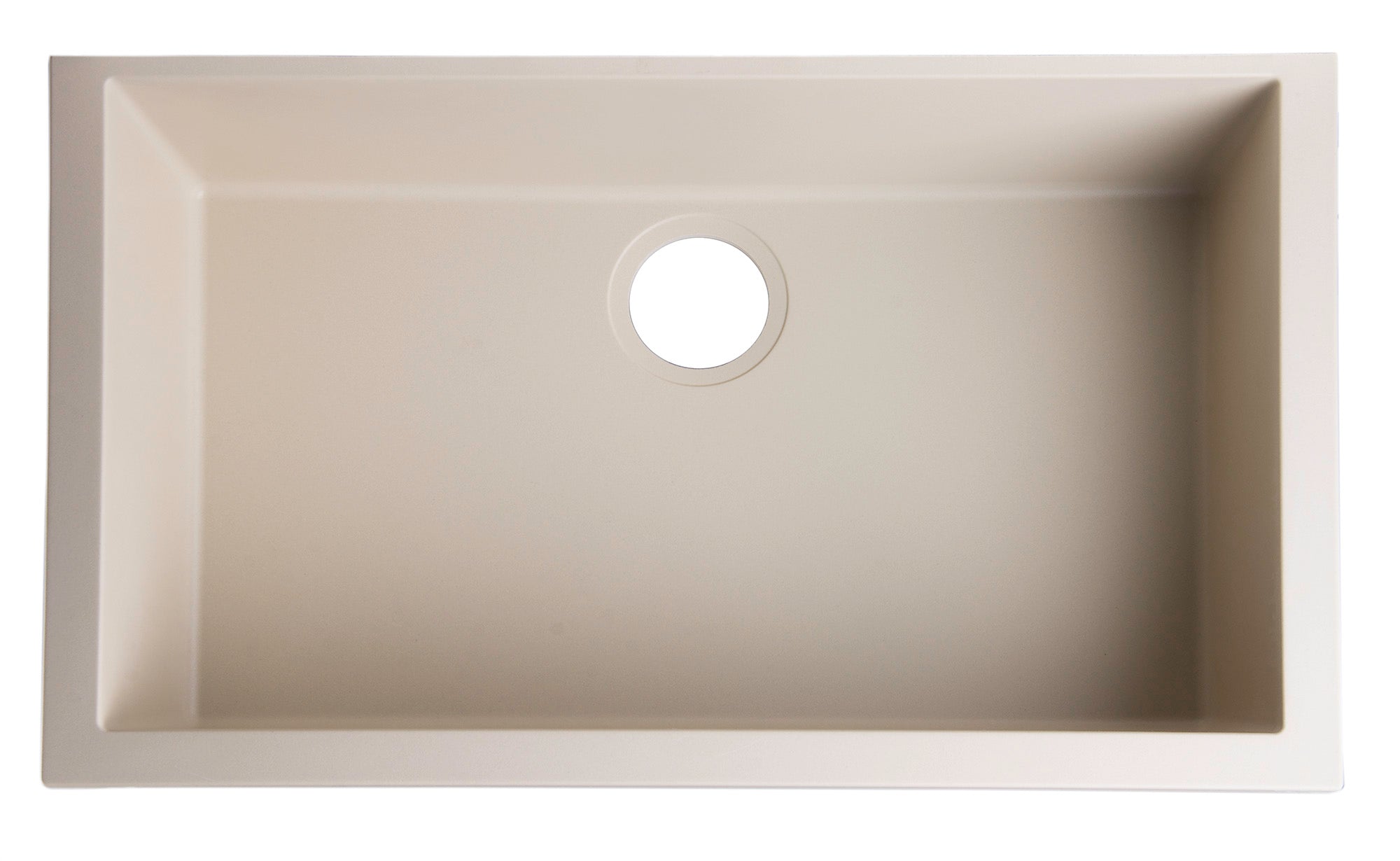 Alternate Image for ALFI Biscuit 30" Undermount Single Bowl Granite Composite Kitchen Sink, AB3020UM-B