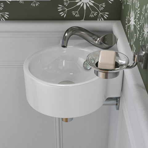 ALFI Wave Brushed Nickel Single Lever Bathroom Faucet, AB1572-BN