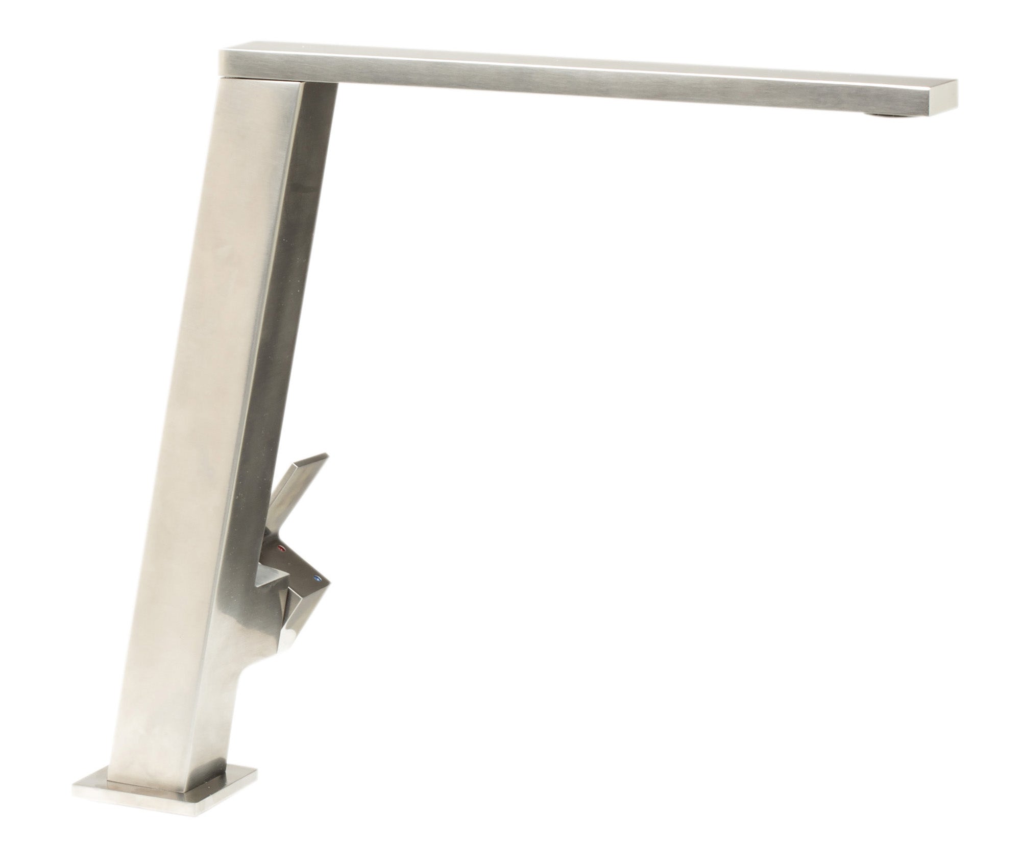 ALFI Square Modern Brushed Stainless Steel Kitchen Faucet, AB2047-BSS - The Sink Boutique