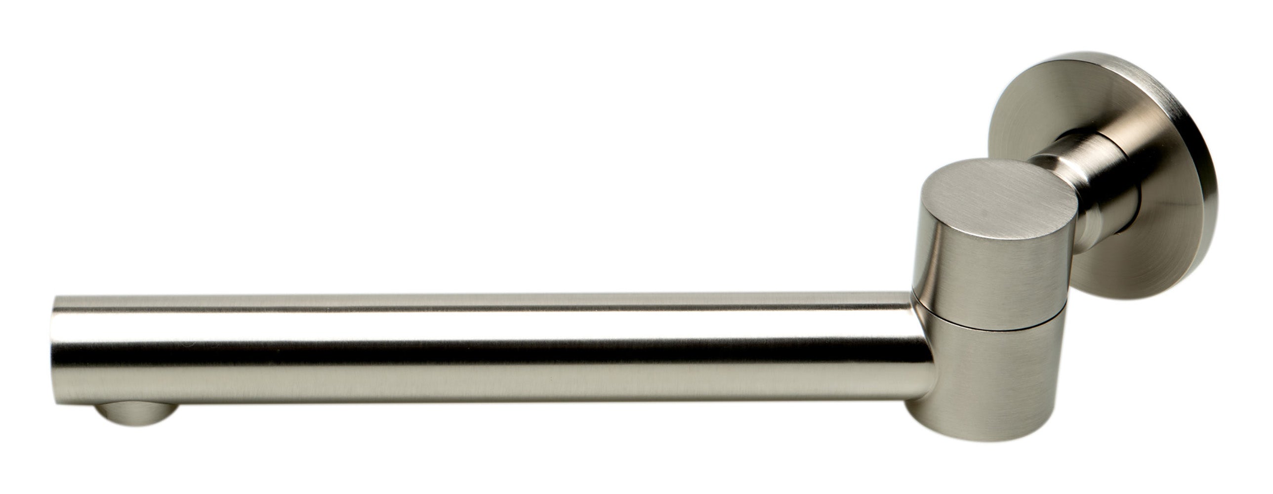 ALFI brand AB6601-BN Brushed Nickel Round Foldable Tub Spout - The Sink Boutique