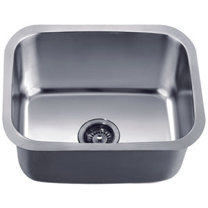 Alternate Image for Dawn 21" Stainless Steel Undermount Kitchen Sink, ASU103