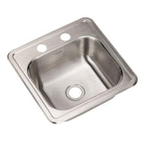 Houzer 15" Stainless Steel Topmount Bar/Prep Sink, 1515-6BS-1 - The Sink Boutique