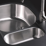 Houzer 32" Stainless Steel Undermount 80/20 Double Bowl Kitchen Sink, MG-3209SR-1 - The Sink Boutique