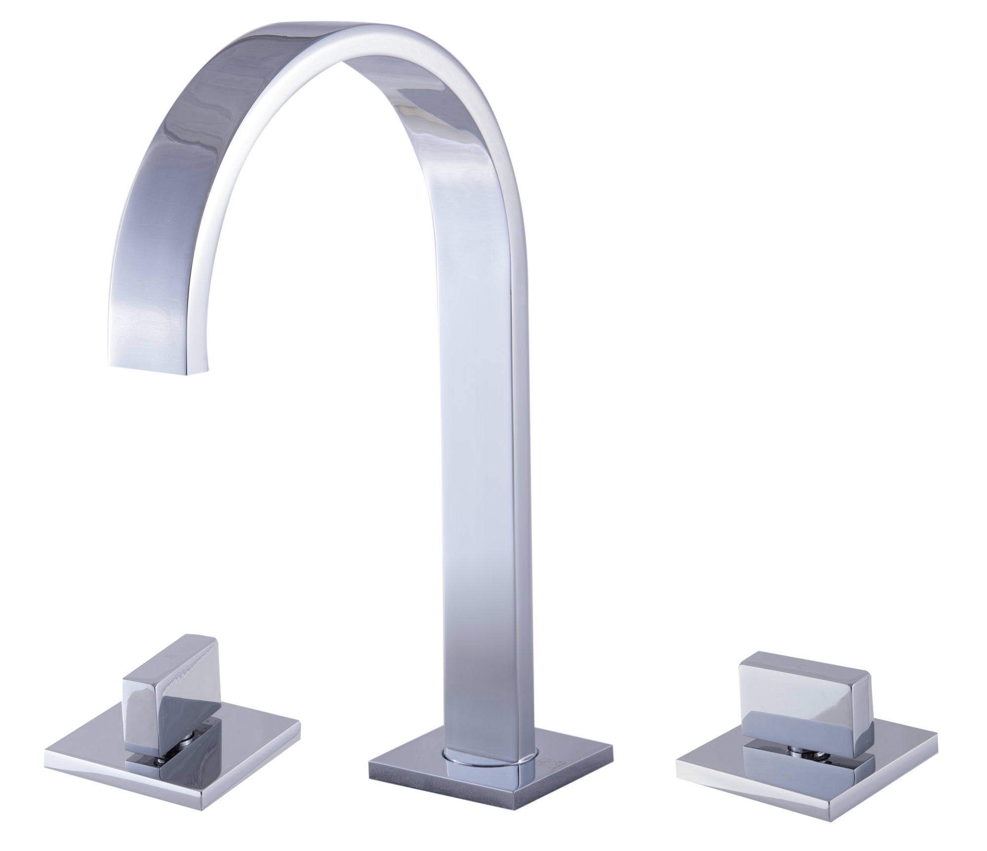 ALFI Polished Chrome Gooseneck Widespread Bathroom Faucet, AB1336-PC - The Sink Boutique