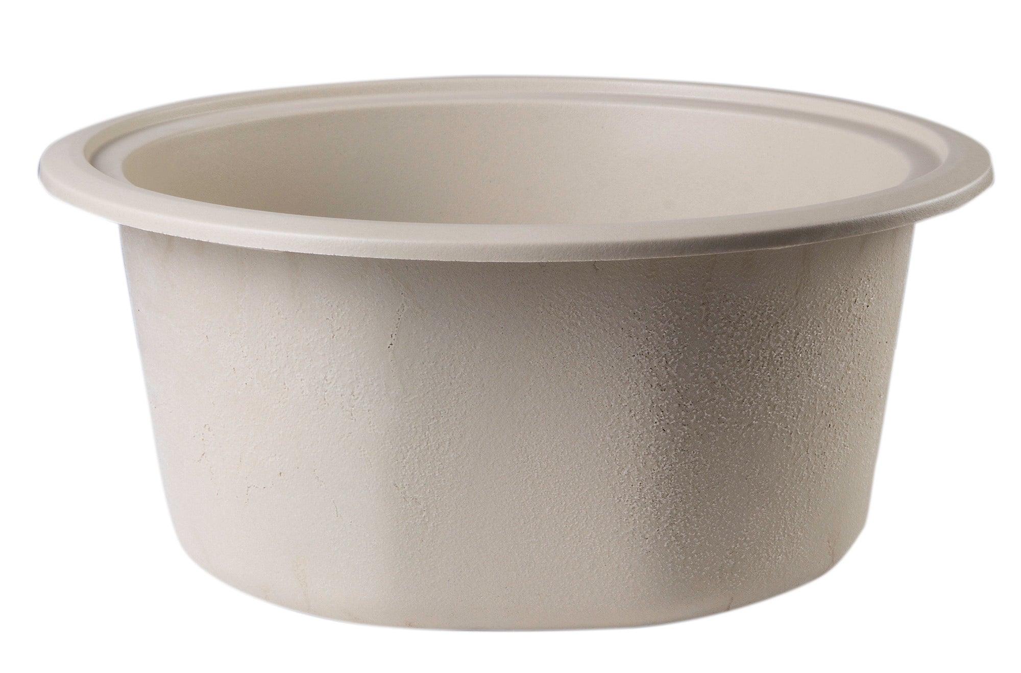 ALFI Biscuit 17" Drop-In Round Granite Composite Kitchen Prep Sink, AB1717DI-B