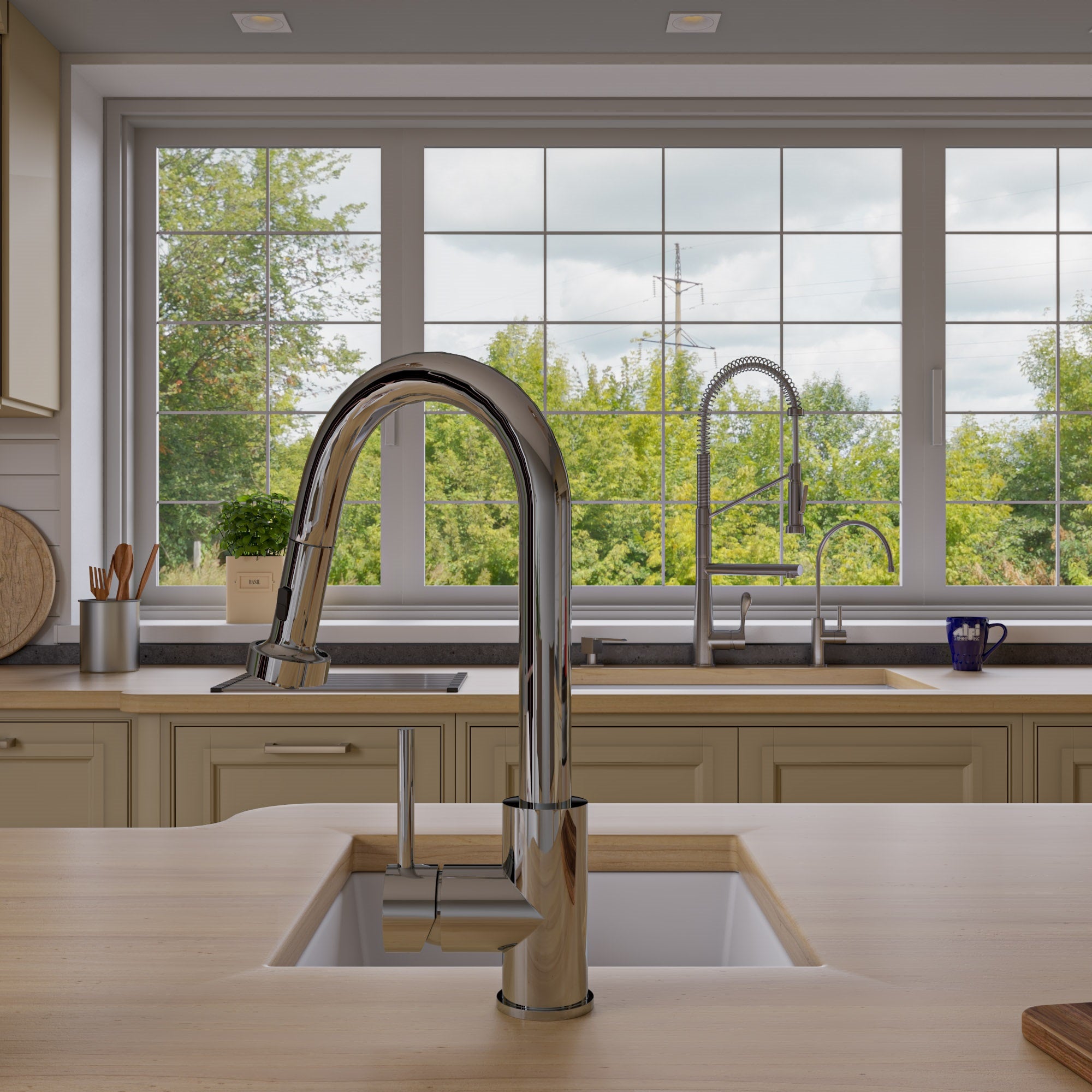 ALFI White 17" Undermount Rectangular Granite Composite Kitchen Prep Sink, AB1720UM-W