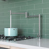 ALFI Polished Stainless Steel Retractable Pot Filler Faucet, AB5018-PSS