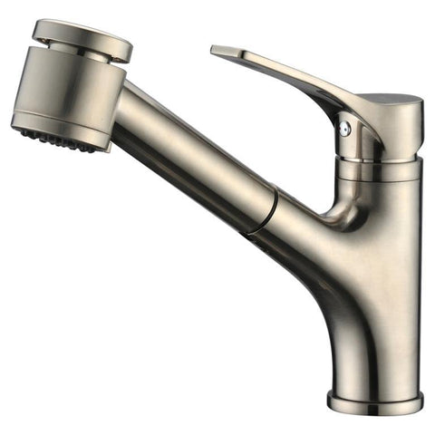 Dawn 9" 1.8 GPM Pull Out Kitchen Faucet, Brushed Nickel, AB50 3709BN