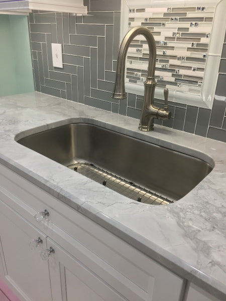 Karran 31" Undermount Stainless Steel Kitchen Sink, 18 Gauge, U-3018
