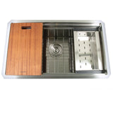 Nantucket Sinks Pro Series 30" Stainless Steel Kitchen Sink, SR-PS-3018-16 - The Sink Boutique